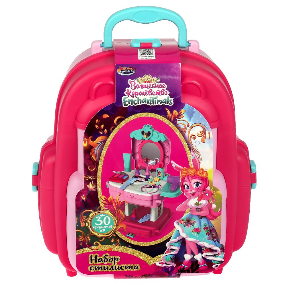 

Набор стилиста Энчантималс, чемодан Играем Вместе 2102X005-R, Розовый