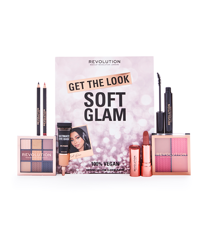 Набор для лица REVOLUTION Makeup Get The Look Soft Glam, 7 предметов подарочный набор revolution makeup mini soft glam heroes