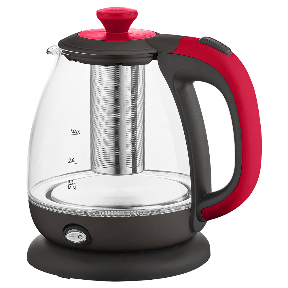Чайник электрический Marta MT-4644 1.2 л красный, черный чайник для варки кофе kitfort кт 6194 1 черно красный