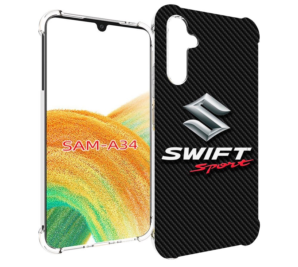

Чехол MyPads suzuki сузуки 1 мужской для Samsung Galaxy A34, Tocco
