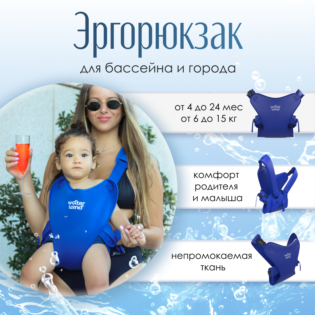 Рюкзак-переноска WaterLand Pacific Blue