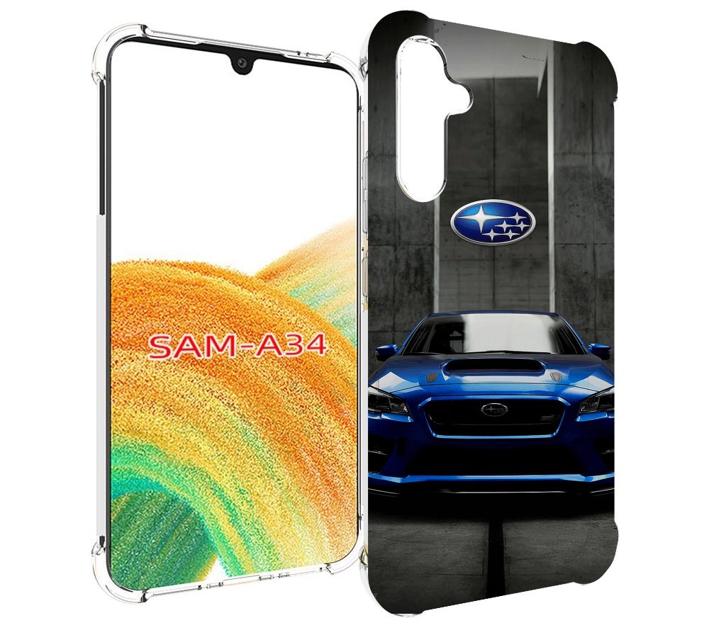 

Чехол MyPads subaru субару 1 мужской для Samsung Galaxy A34, Tocco