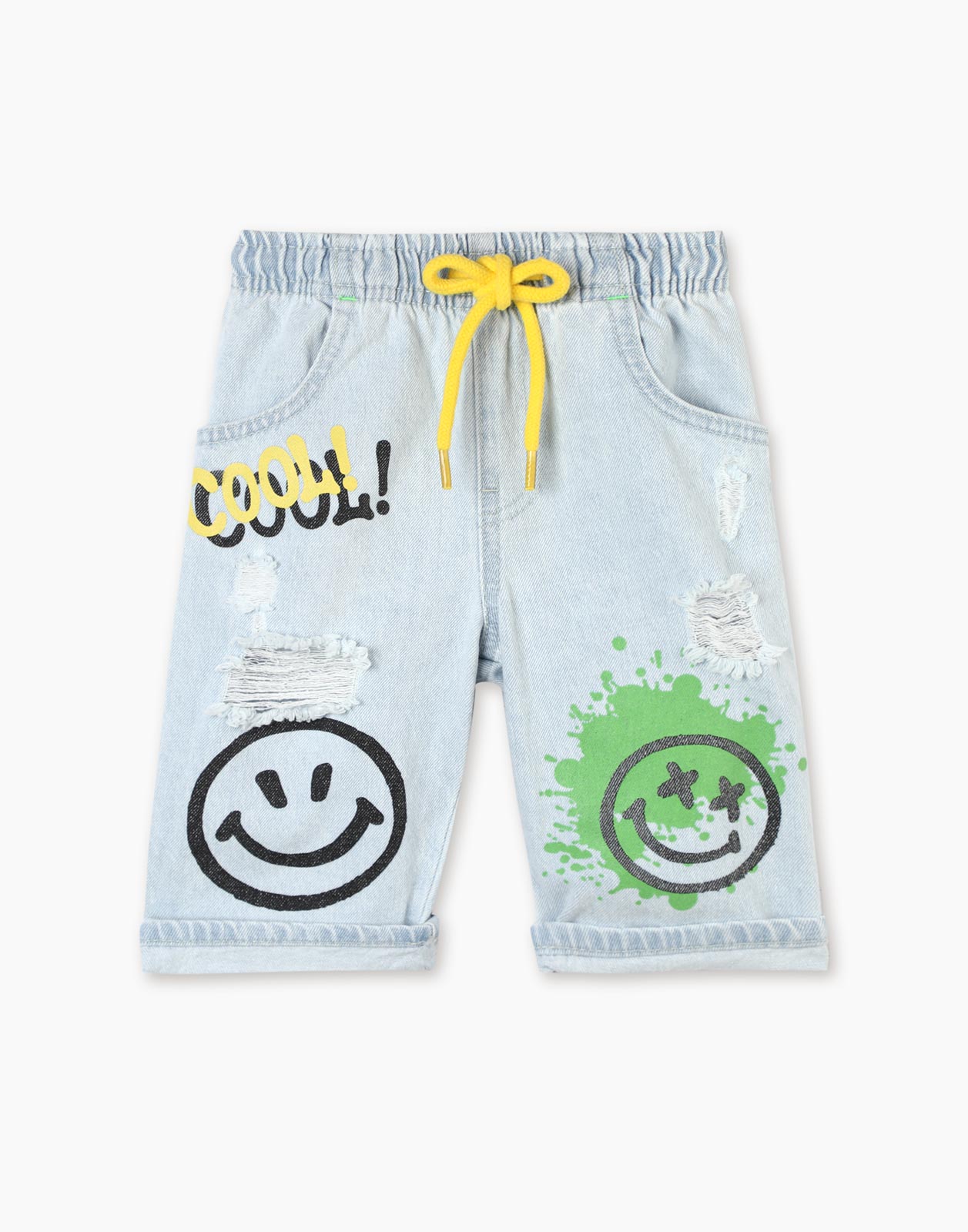 

Джинсовые шорты Comfort на резинке для мальчика р.98, Голубой, BSH006917