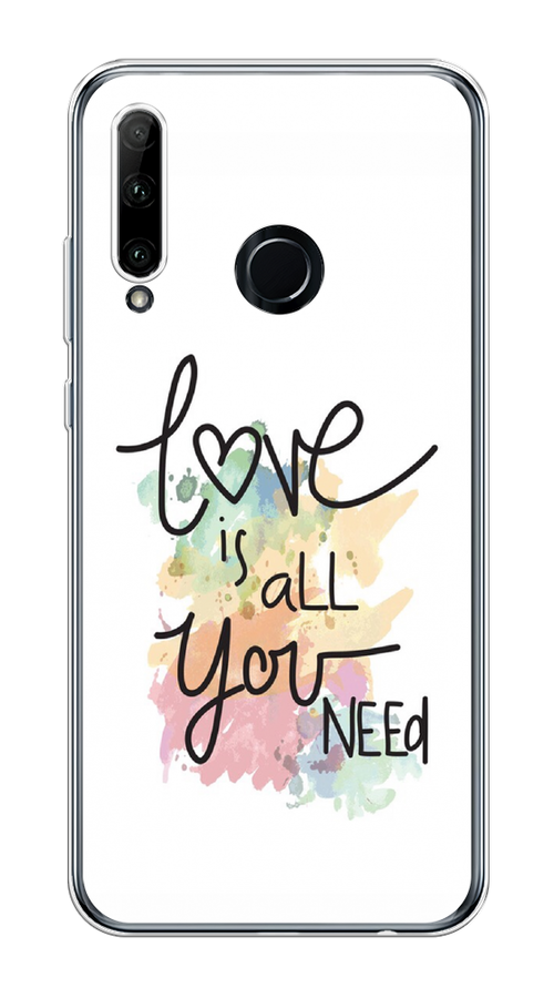 

Чехол на Honor 20e "Love is all you need", Белый;черный;зеленый, 6104150-1