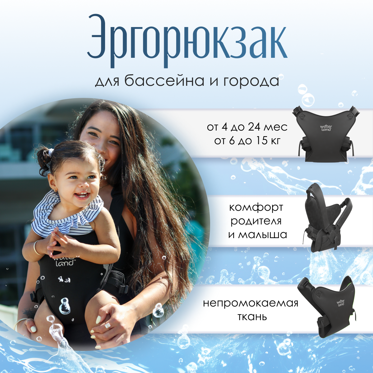 Рюкзак-переноска Waterland Heart multi