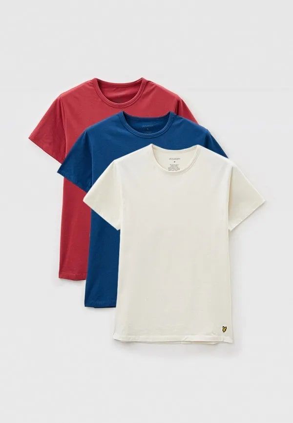 

Комплект футболок мужских Lyle&Scott Basic 3 Pack T-shirt синих XL, Синий, Basic 3 Pack T-shirt