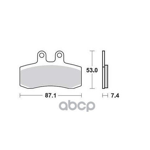 

Колодки торм. пер. 87.0 x 53.0 x 7.5 mm MOTO 1шт TRW MCB652