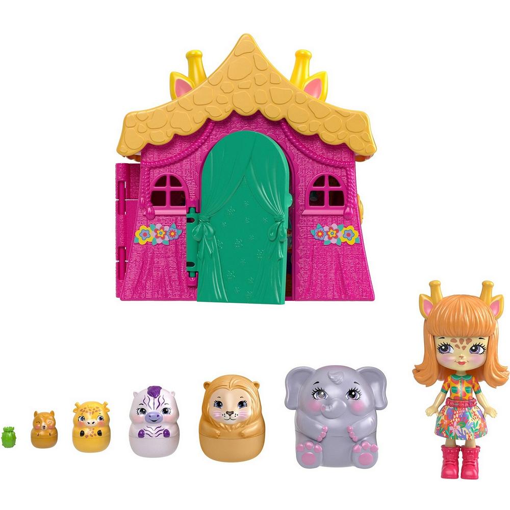 фото Куклы enchantimals mattel домик-сюрприз гризельды жираффи hcf74