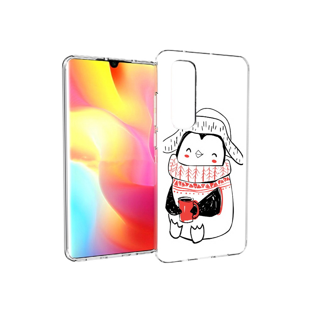 

Чехол MyPads Tocco для Xiaomi Mi Note 10 Lite Милый пингвин (PT149714.254.115), Прозрачный, Tocco