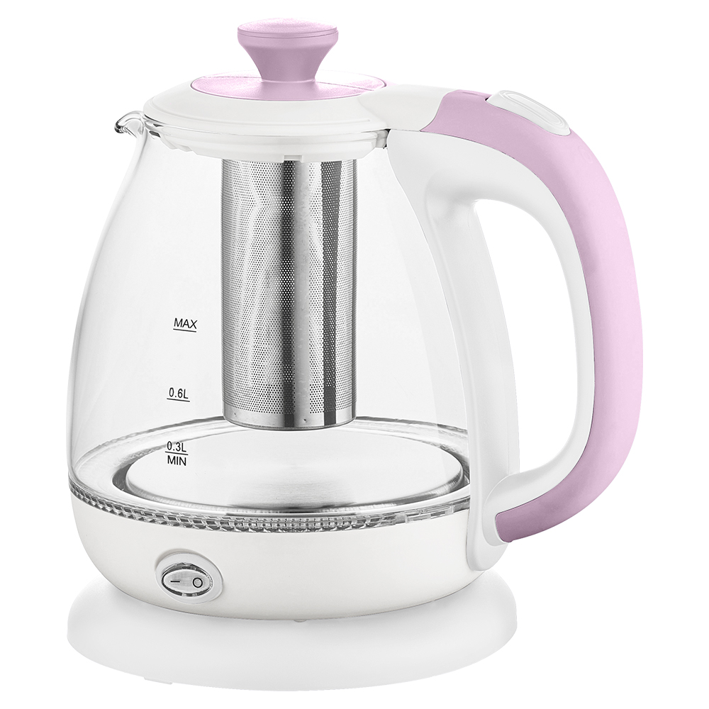 Чайник электрический Marta MT-4644 1.2 л белый, розовый миксер marta mt mx1527a розовый