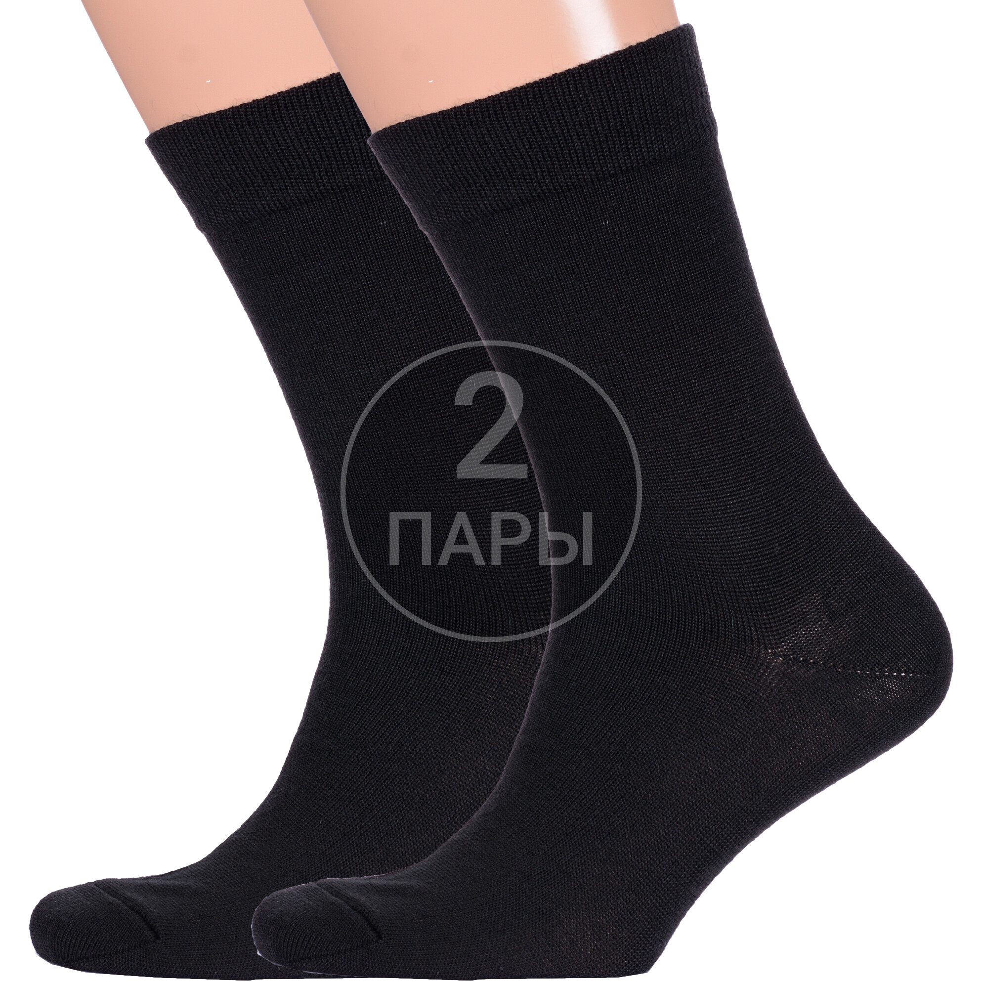 Комплект носков мужских Para Socks 2-M4D1 черных 27-29, 2 пары