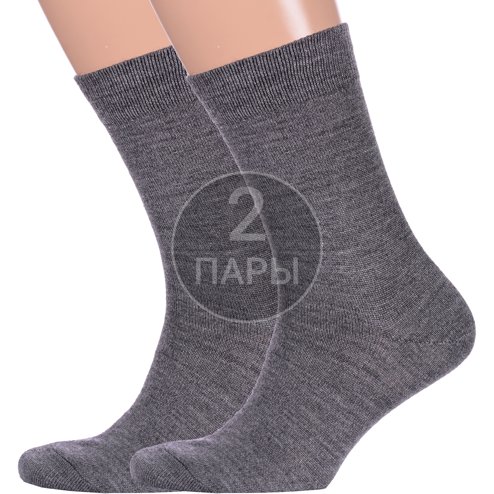 

Комплект носков мужских Para Socks 2-M4D1 серых 27-29, 2 пары, Серый, 2-M4D1