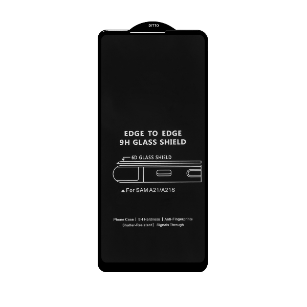 

Защитное стекло Samsung A21/A21S Black 6D