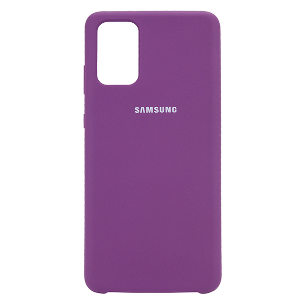 фото Чехол для samsung s20 silicone cover фиолетовый nobrand