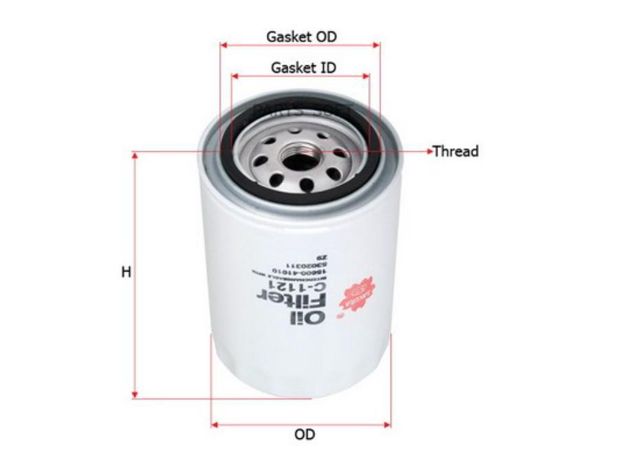 

Sakura automotive фильтр масляный toyota land cruiser 70/80 3.0d-4.5 -97