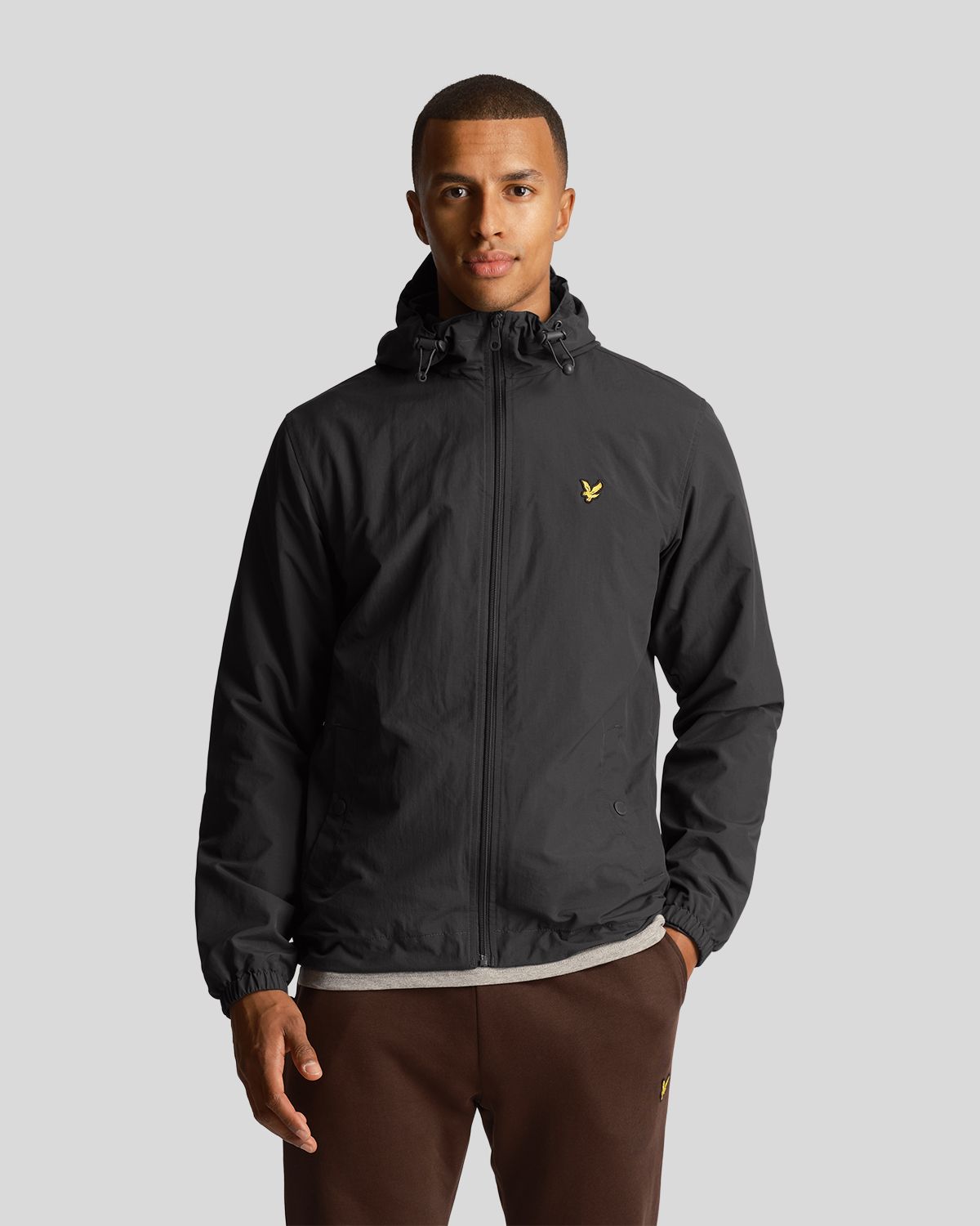 Ветровка мужская Lyle&Scott Zip Through Hooded Jacket серая M