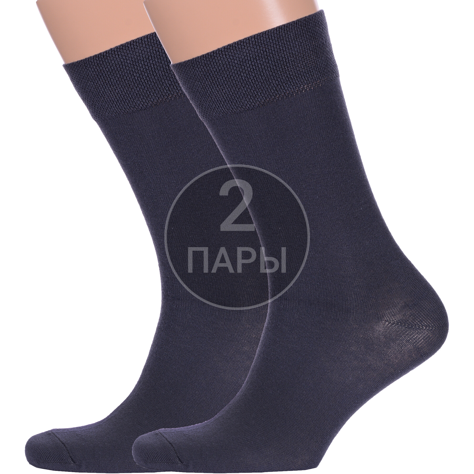 Комплект носков мужских Para Socks 2-M2 серых 25-27, 2 пары