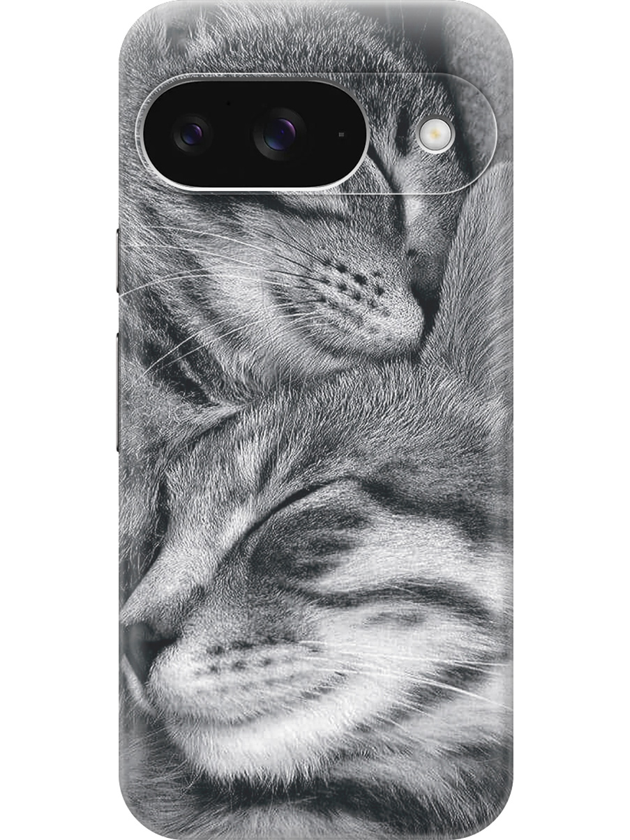 

Силиконовый чехол на Google Pixel 9 с принтом "Милующиеся котики", Прозрачный;белый;серый;черный, 784809711