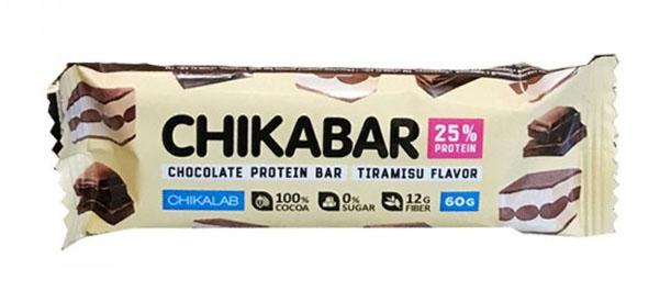 

Батончик протеиновый Chikalab Chikabar тирамису с шоколадной начинкой 60 г
