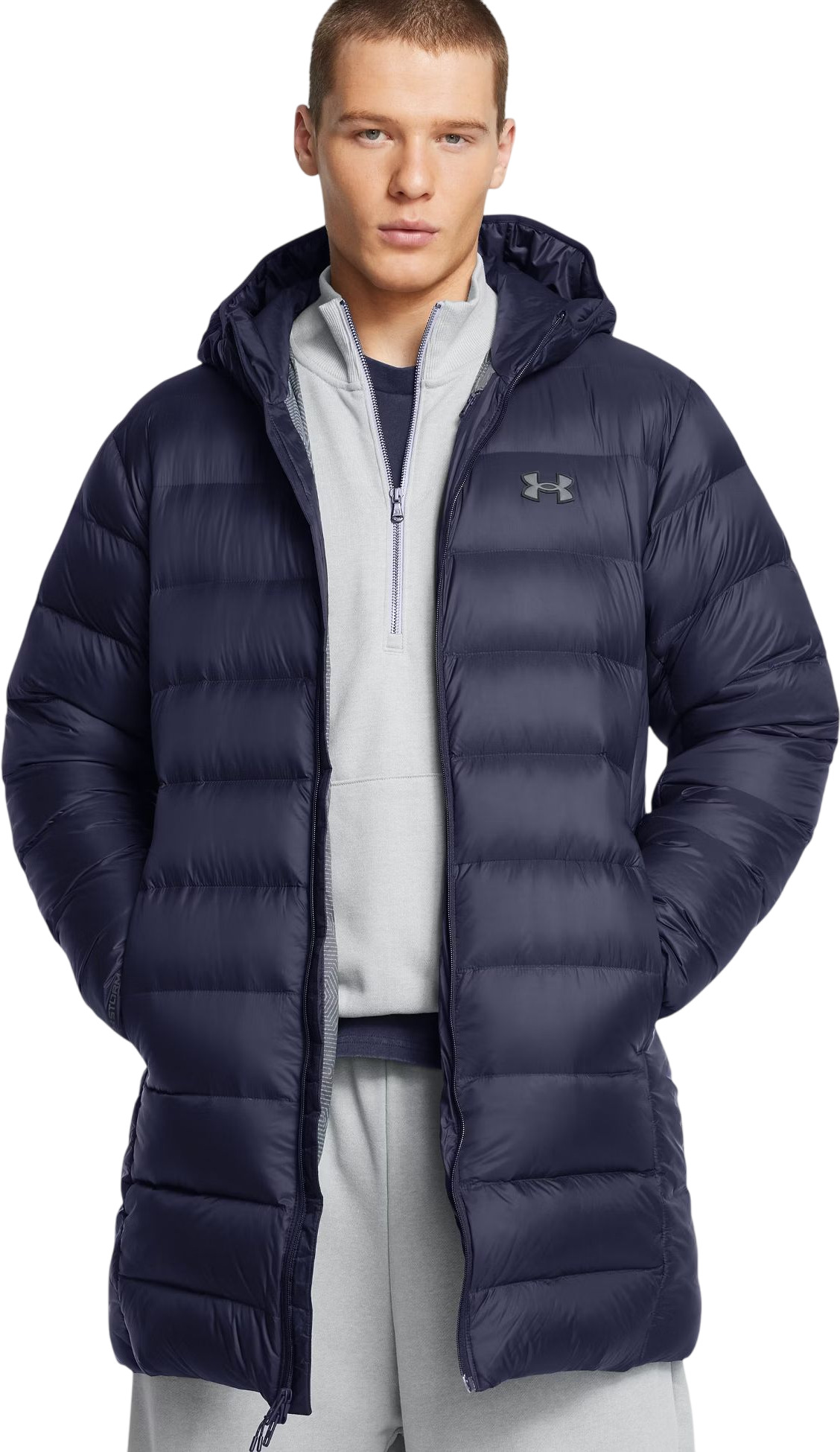 Зимняя куртка мужская UNDER ARMOUR LEGEND DOWN PARKA синяя XL синий