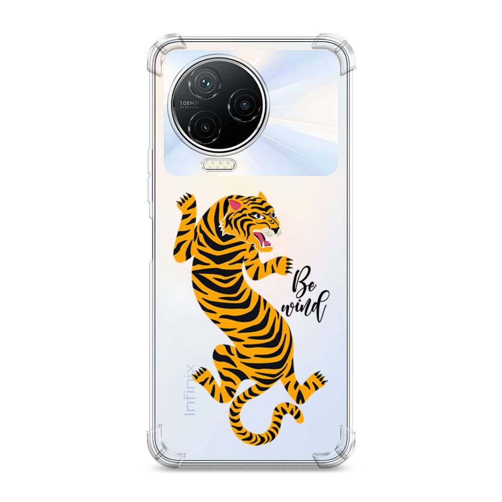 

Чехол Awog на Infinix Note 12 Pro 4G/ Note 12 (2023) "Tiger be wind", Желтый;черный, 3103051-1