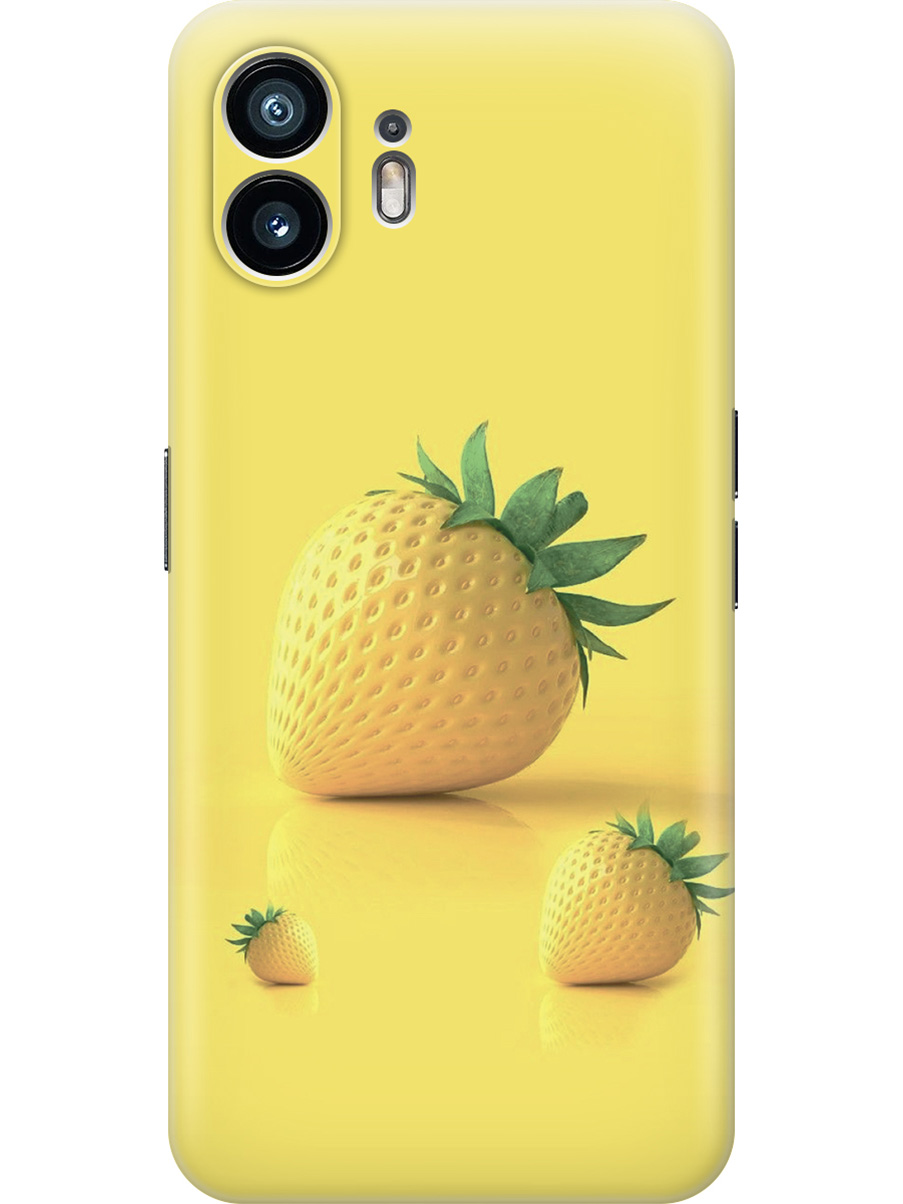 

Силиконовый чехол на Nothing Phone (2) с принтом "Желтая клубника", Прозрачный;черный, 784811551