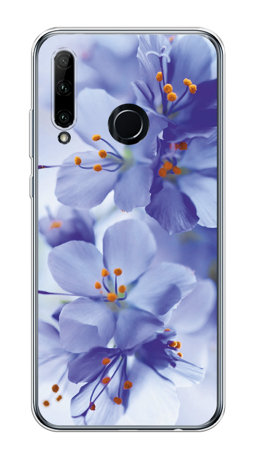 

Чехол на Honor 20e "Фиолетовые цветки", Фиолетовый;синий, 6104150-1