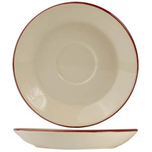 

Блюдце Ivory Claret d=15.25 см Steelite, Белый;красный