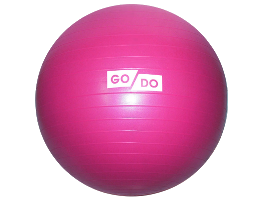 фото Мяч для фитнеса 'anti-burst gym ball' матовый. диаметр: 85 см: fb-85-1250г (малиновый) go do