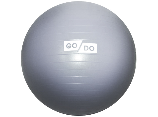 фото Мяч для фитнеса 'anti-burst gym ball' матовый. диаметр: 85 см: fb-85-1250г (серебро) go do