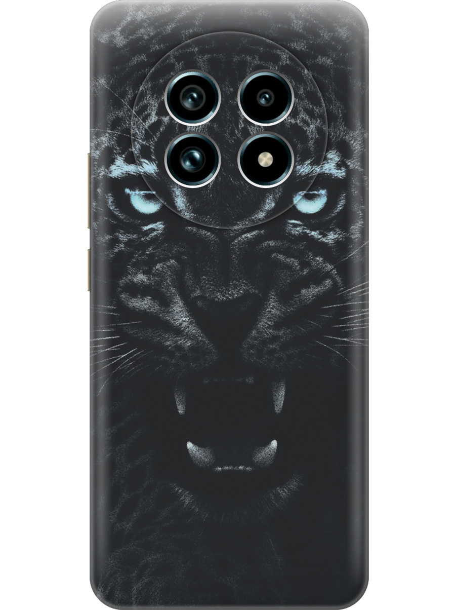 

Силиконовый чехол на Realme 13 Pro+ с принтом "Голубоглазая пантера", Прозрачный;голубой;черный, 784808513