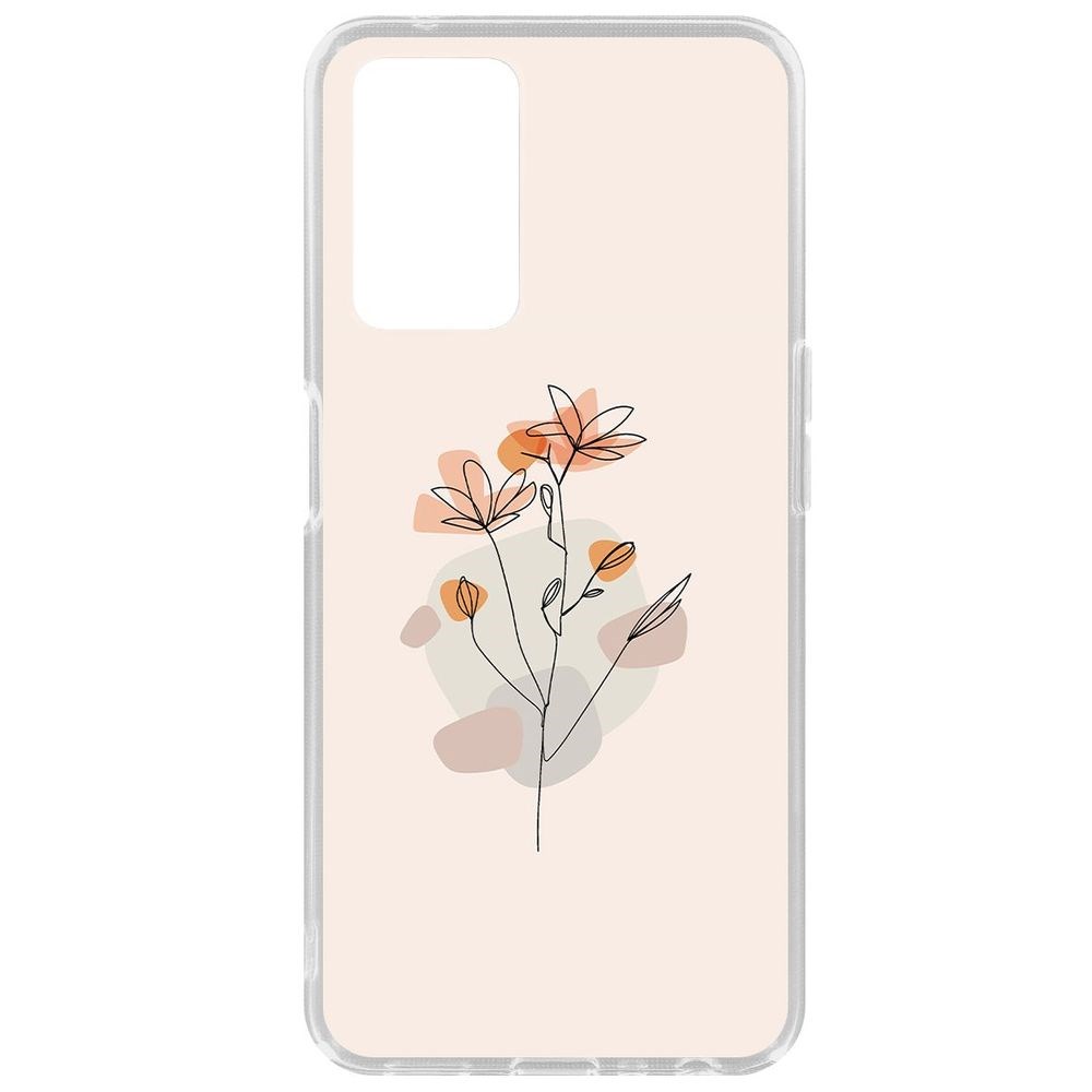 

Чехол Ромашки для Oppo A96, Прозрачный