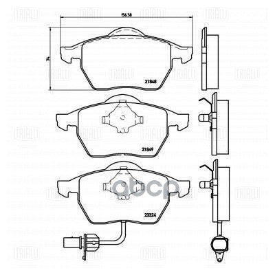 

Колодки Торм. Для А/М Vw Sharan (95-)/Ford Galaxy (95-) Диск. Перед. (Pf 4207) Trialli арт, PF4207