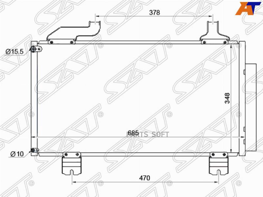 

Радиатор Кондиционера Honda Accord 08- Sat арт. ST-HD29-394-0