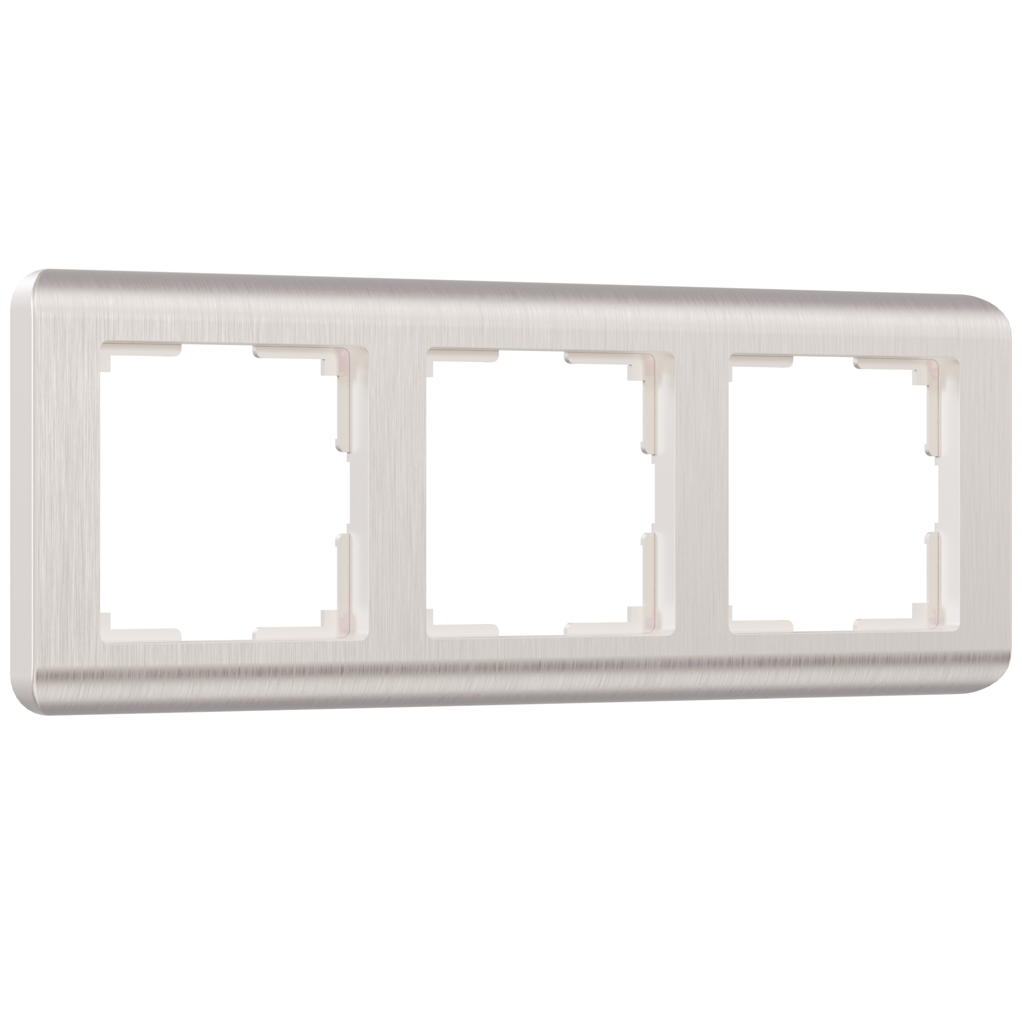 Рамка для розетки / выключателя на 3 поста Werkel W0032113 Stream перламутровый пластик макс шкаф 3 х дверный с зеркалом серый перламутровый