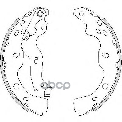 фото 4227.00_колодки барабанные fiаt sеdiсi 1.6/1.9d, suzuкi sх4 1.6/1.9ddis 06> remsa 422700