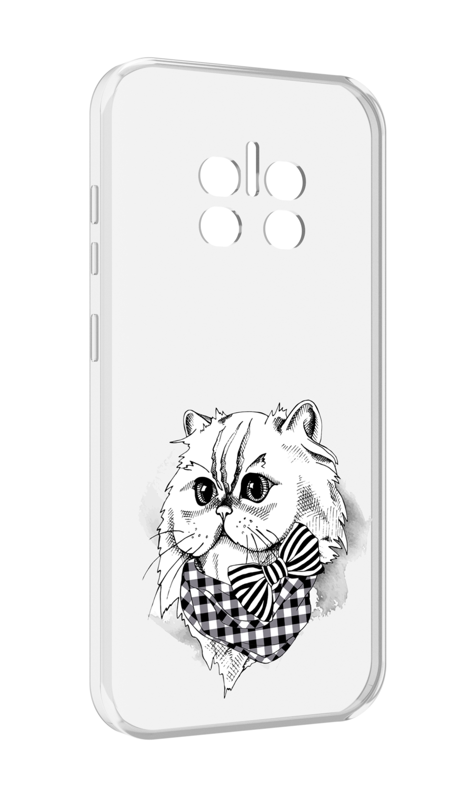 

Чехол MyPads нарисованная красивая кошечка для Doogee V11, Прозрачный, Tocco