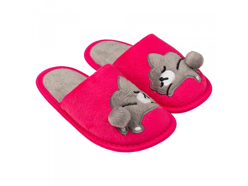 

Тапочки WinShoes, фуксия-серые, р. 30, Розовый