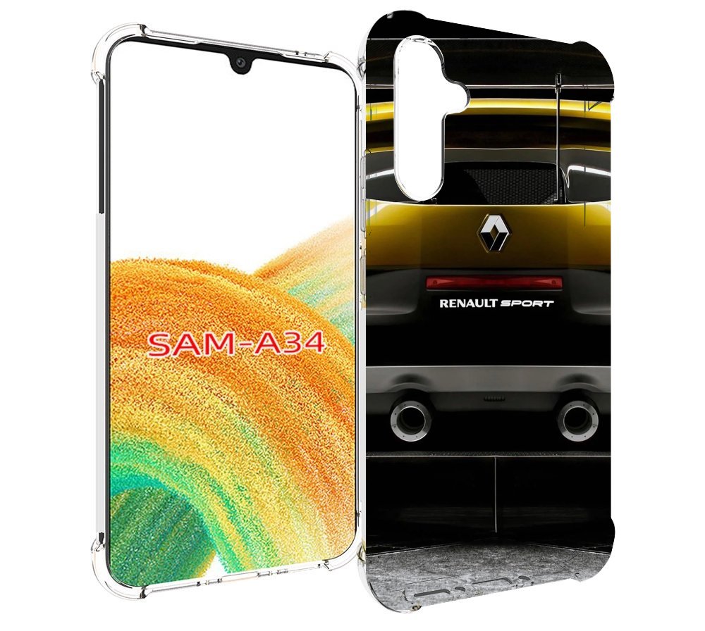 

Чехол MyPads renault-рено-3 мужской для Samsung Galaxy A34, Tocco