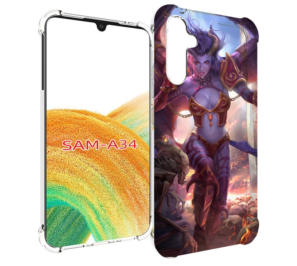 

Чехол MyPads queen of pain dota 2 для Samsung Galaxy A34, Tocco