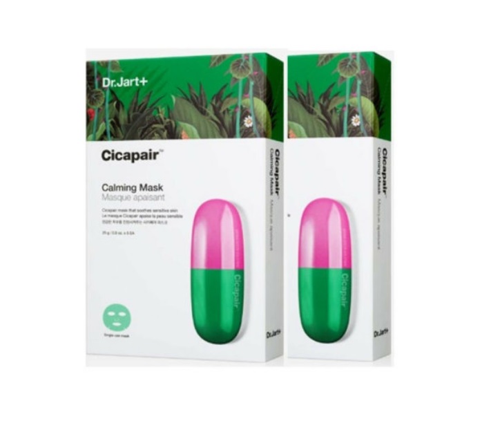 Успокаивающая тканевая маска Dr.Jart+ Cicapair Calming Serum Mask 5 Pack