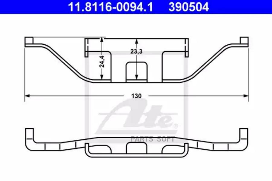 11.8116-0094.1_пружина колодок bmw e38/e46 94-05