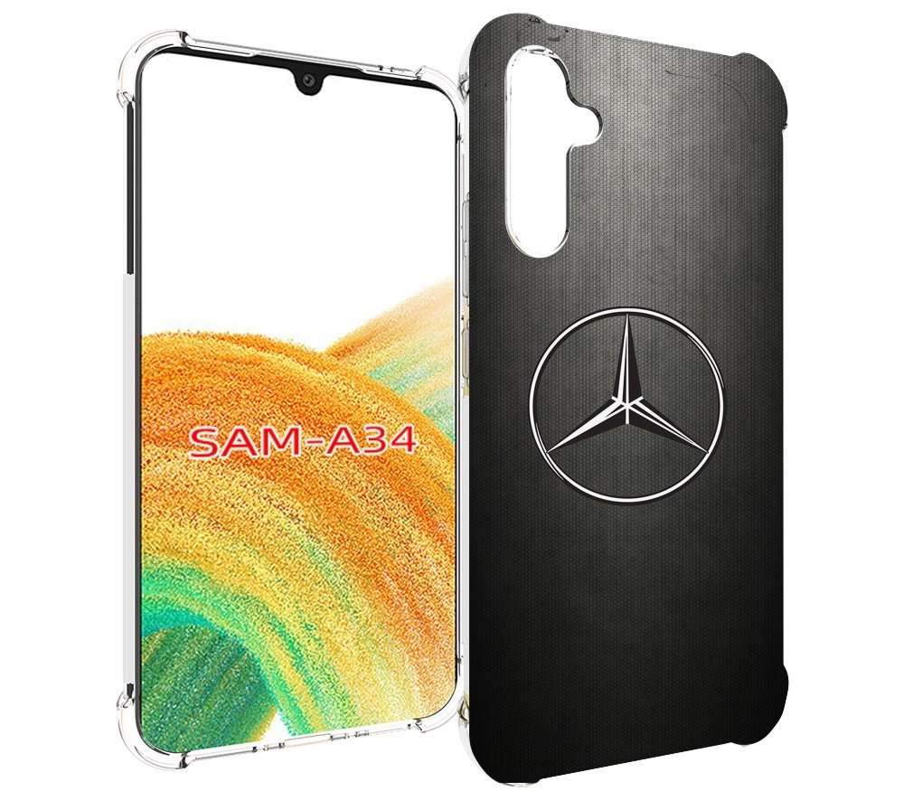 

Чехол MyPads mercedes мерседес 3 мужской для Samsung Galaxy A34, Tocco