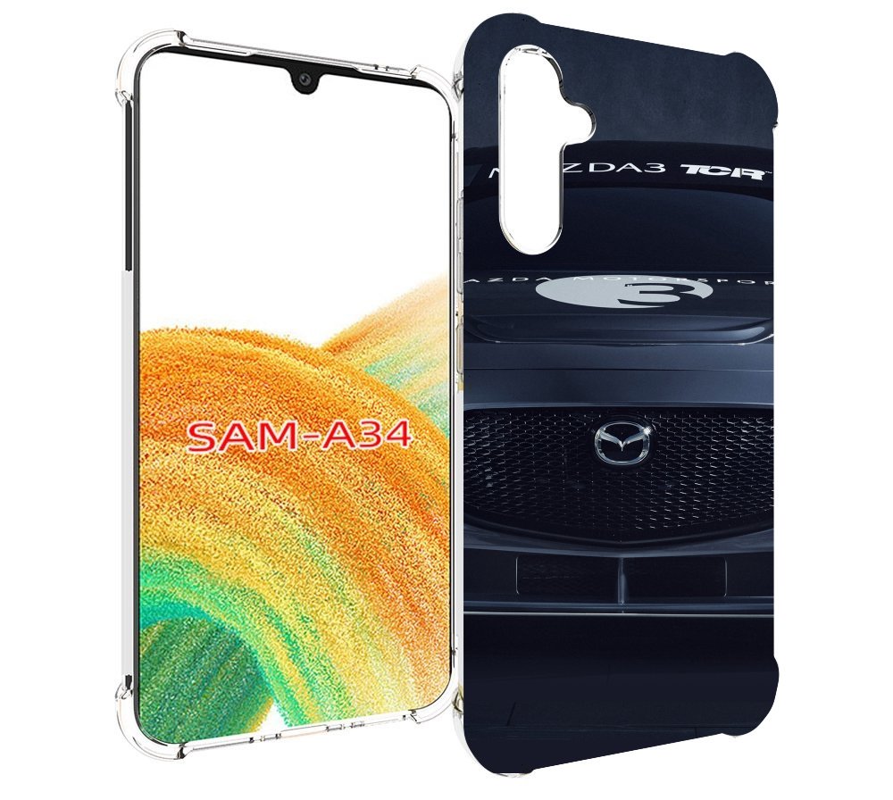 

Чехол MyPads mazda мазда 3 для Samsung Galaxy A34, Tocco