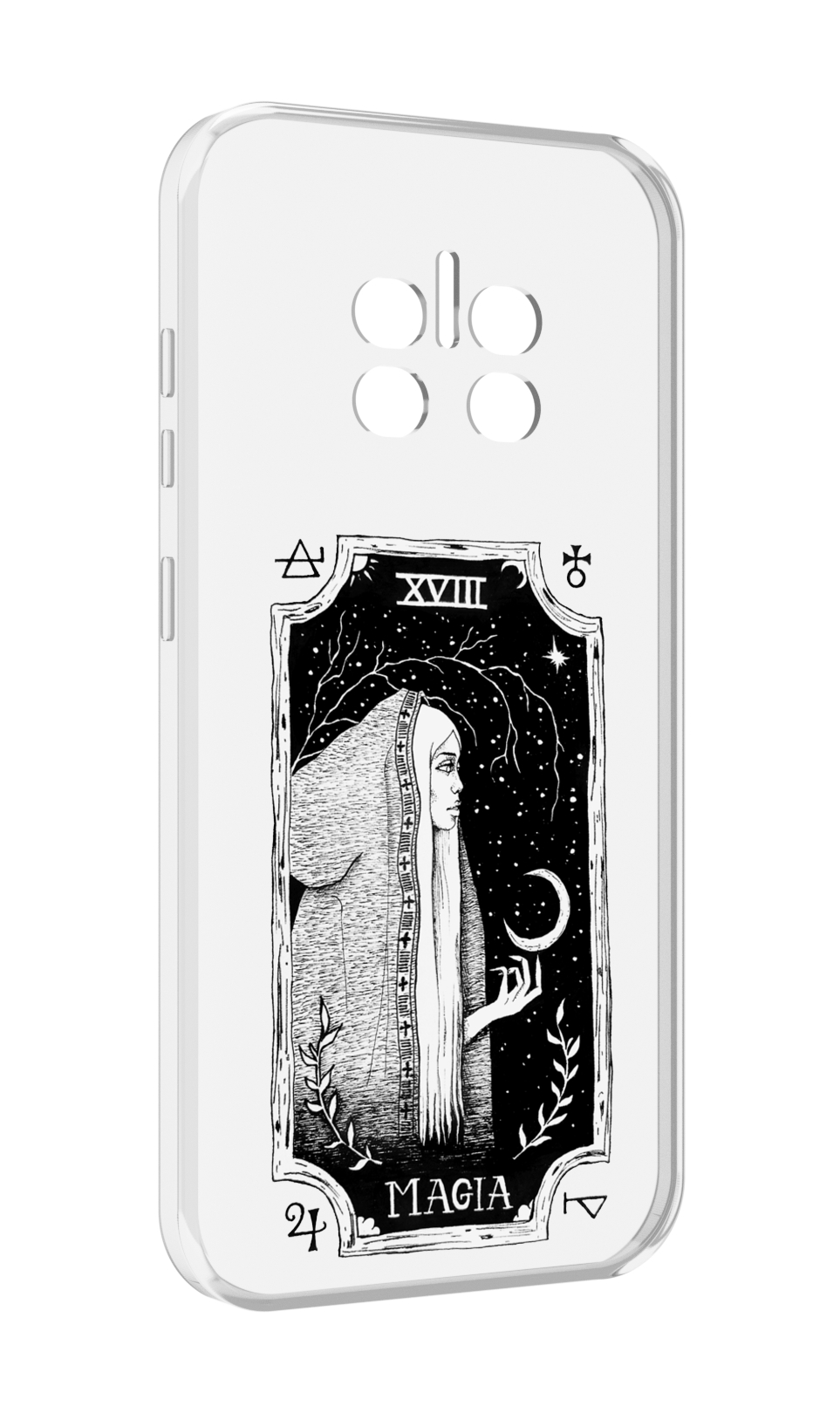 

Чехол MyPads лунная магия для Doogee V11, Прозрачный, Tocco