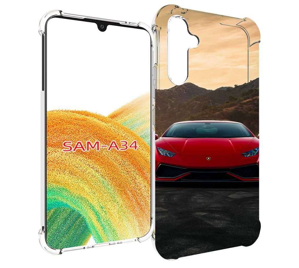 

Чехол MyPads lamborghini ламборгини 1 мужской для Samsung Galaxy A34, Tocco
