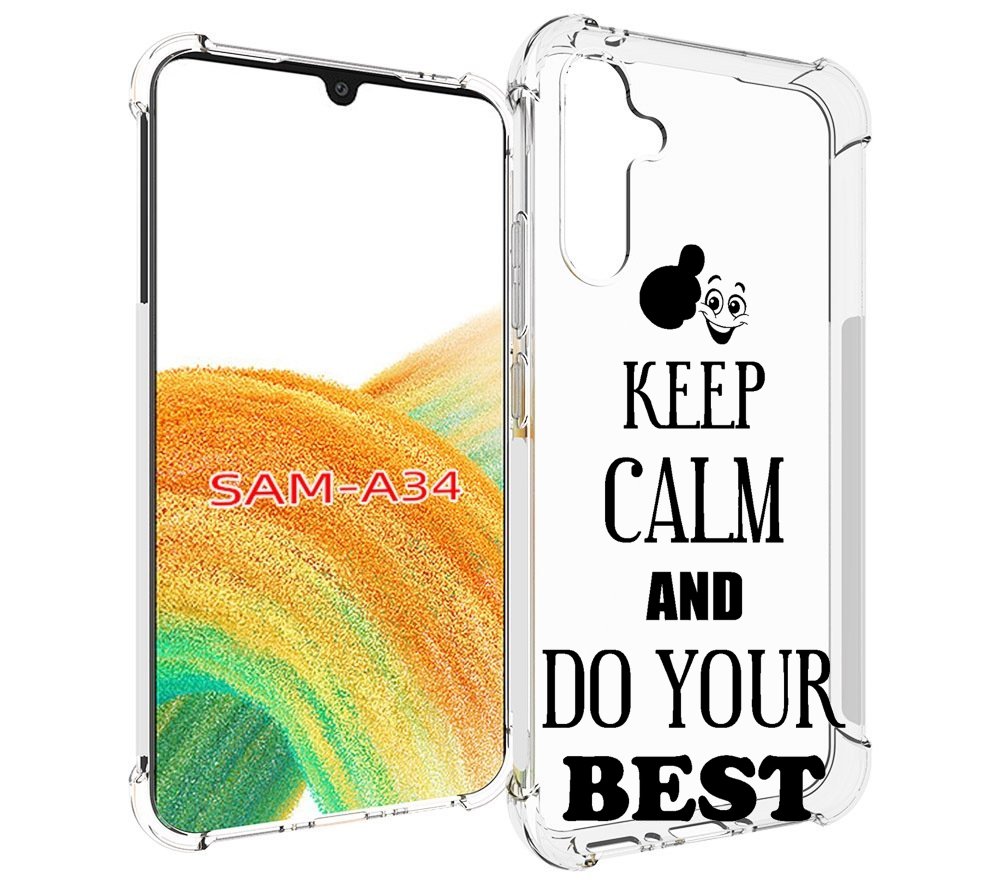 

Чехол MyPads keep-calm-and для Samsung Galaxy A34, Tocco
