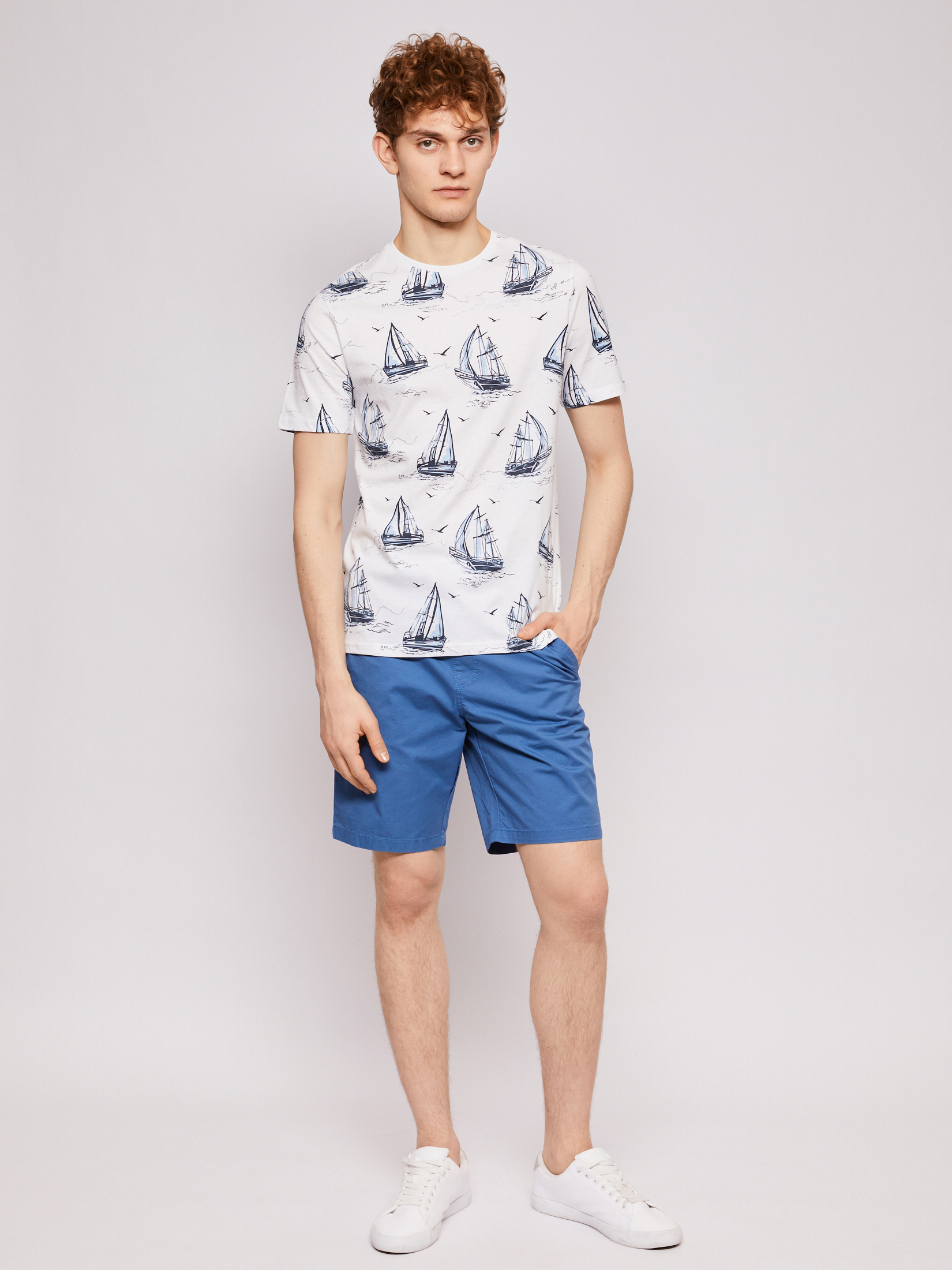 

Футболка мужская z21123325Q68101P0 Zolla белая M, z21123325Q68101P0