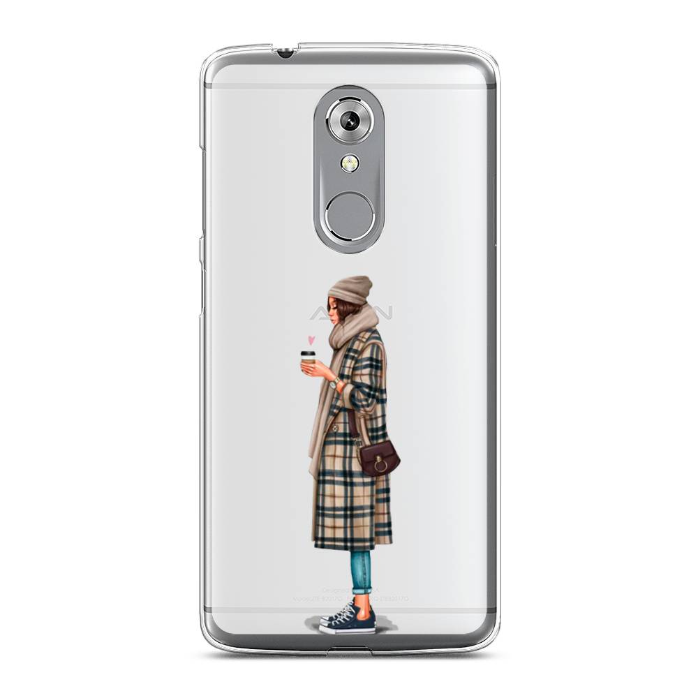 

Чехол на ZTE Axon 7 "Утренний кофе", Коричневый;бежевый, 131450-6