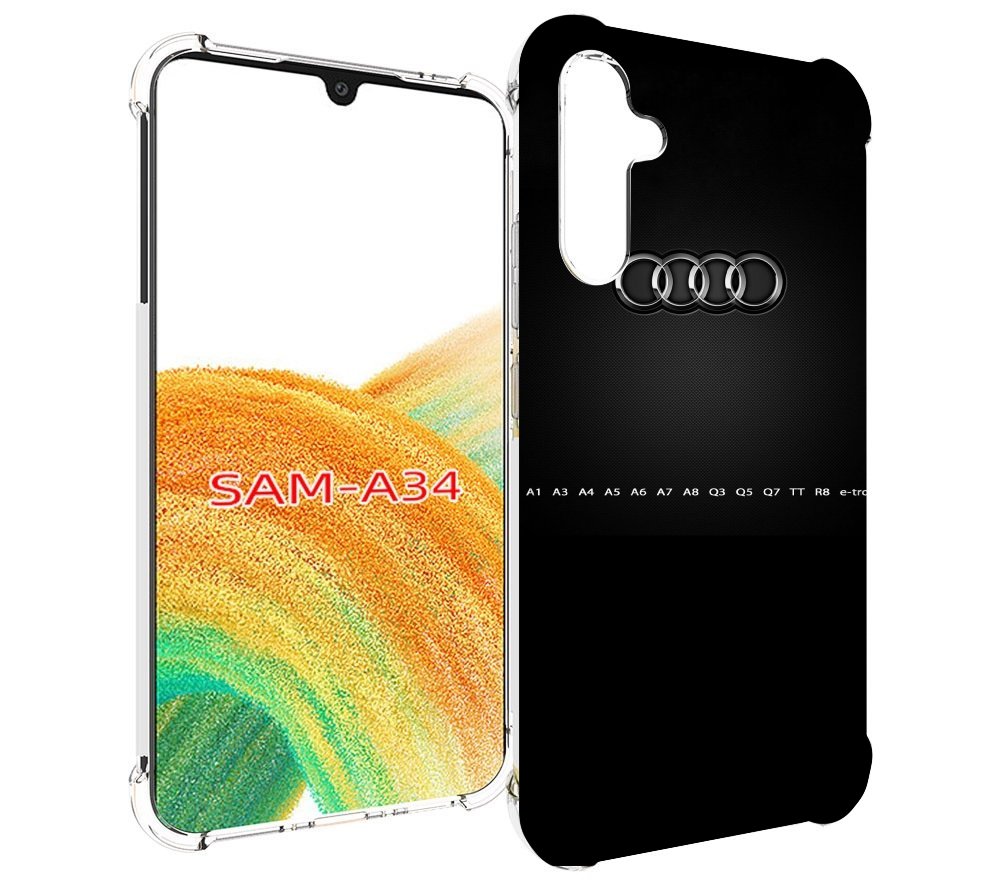 

Чехол MyPads audi ауди 1 мужской для Samsung Galaxy A34, Tocco